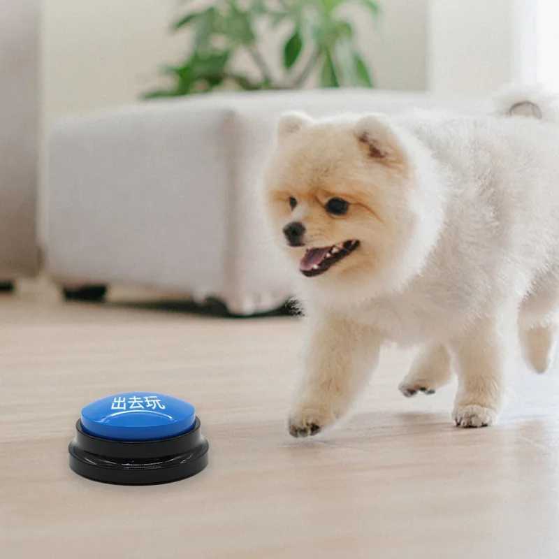 Pet communication button dog barking box training talking toy recording transmitter squeeze box voice. X241213