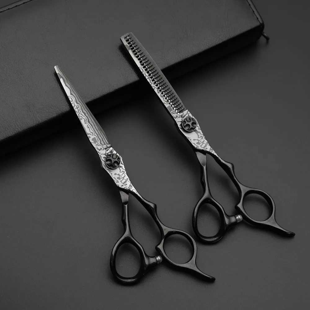 New Arrival New 6.0 Professional Hairdressing Scissors for Barber Cutting Scissors Thinning Shears Hair Scissors Traceless Teeth Scissors Z241213