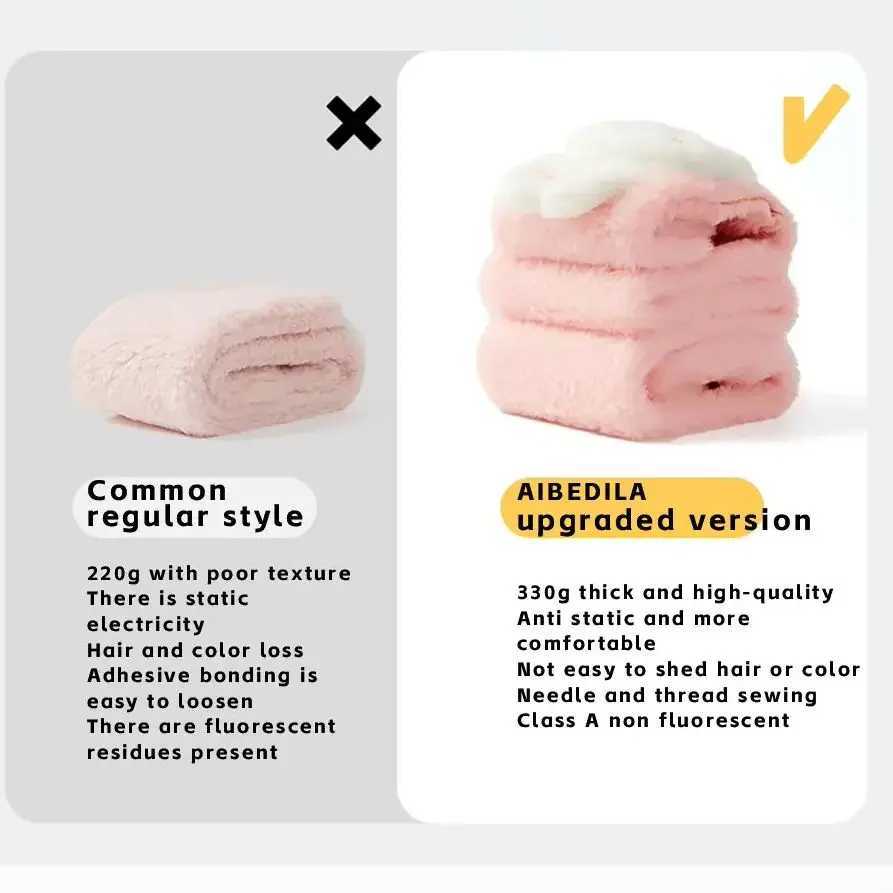 Scarves Wraps AIBEDILA Baby Winter Scarfs Thick Plush Cross Childrens Scarf Cute Cartoon Rabbit Faux Fur Neck Protection Warm Shawl H241213