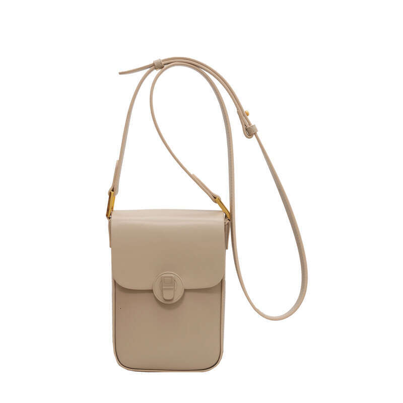 Fashionable Vertical Mobile Phone Small Square Women's New Trendy Korean Version, Simple And Stylish, High-End Sense, Single Shoulder Crossbody B