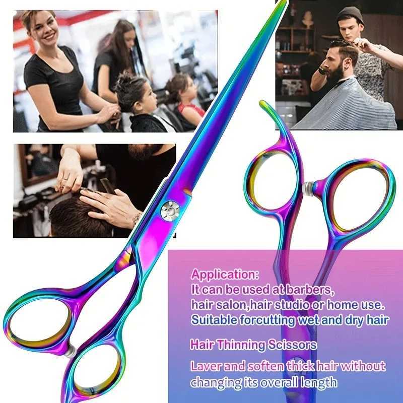 New Arrival 6.5 7.5 8.5 Colorful Professional Hair Cutting Hair Scissors Hair Shears Sharp Scissor for Barber Z241213