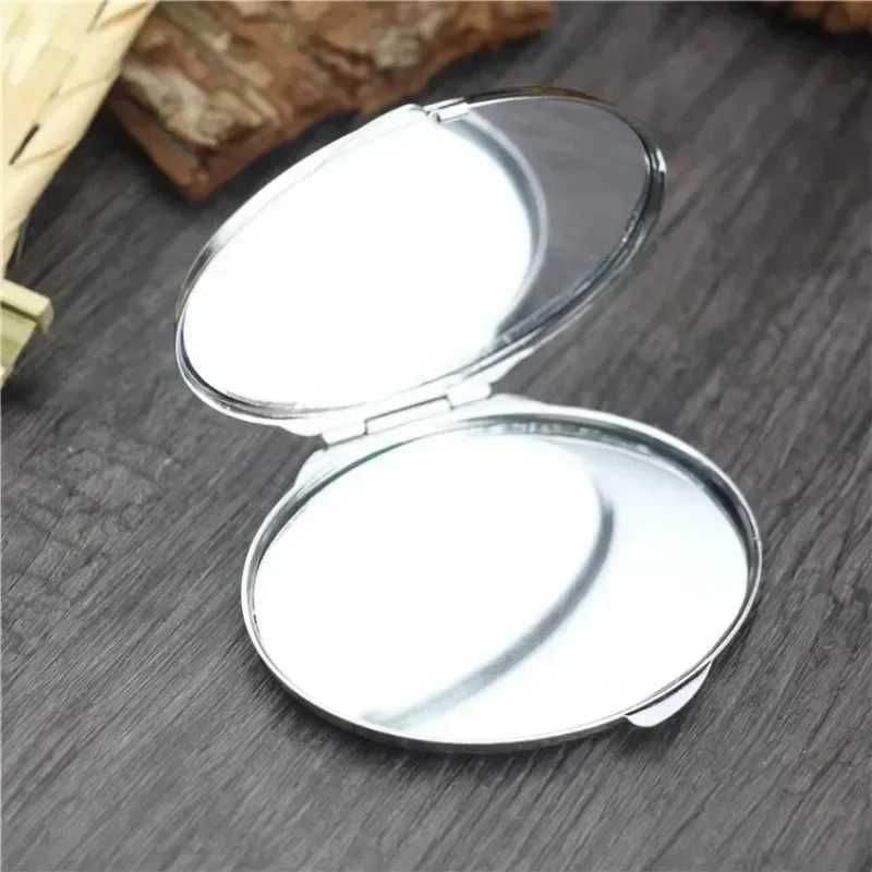 Mini Makeup Mirror Portable Pocket Round Square Heart Makeup Mirror Double-Sided Folding Cosmetic Mirror Female GiftsXJ241213
