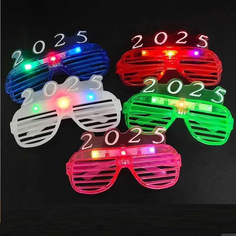 Sunglasses 12pcs Flashing Neon Party Sunglasses with LED Light Up Glow 2025 Glasses for Kids Adults H241213
