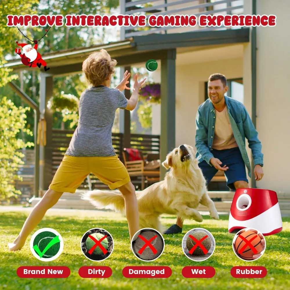 Automatic ball thrower for dogs dog ball throwing launcher rechargeable automatic dog toy dog ball launcher X241213
