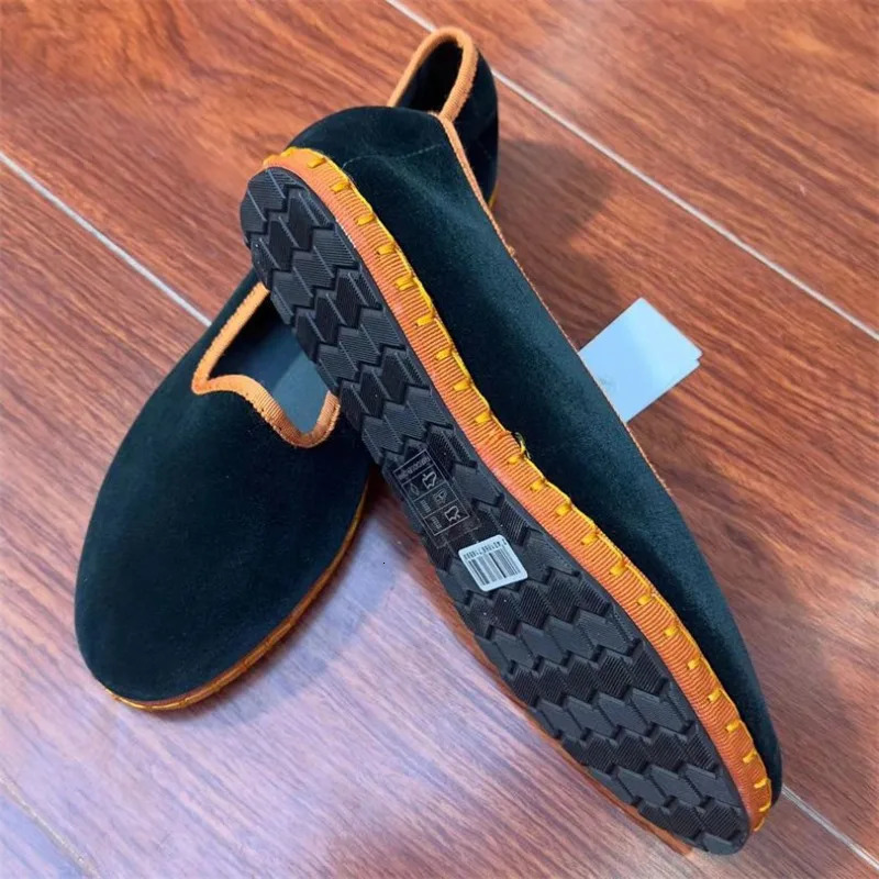 Womens casual flat shoes velvet soft canvas black coat spring and autumn smooth light womens shoes 241213