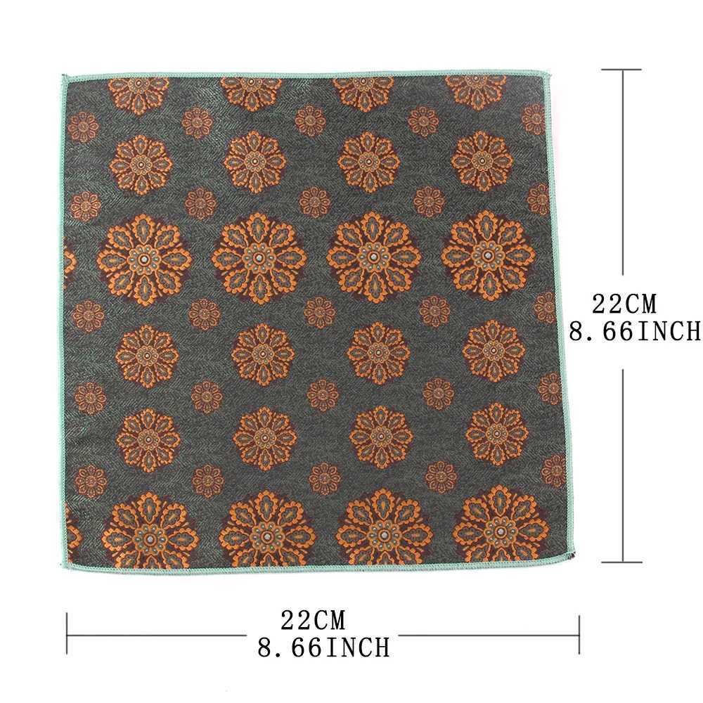 New Jacquard Pocket Square Floral Chest Towel Striped Handkerchief Groom Hankies Mens Handkerchiefs Wedding Pocket Towel Gifts W241213