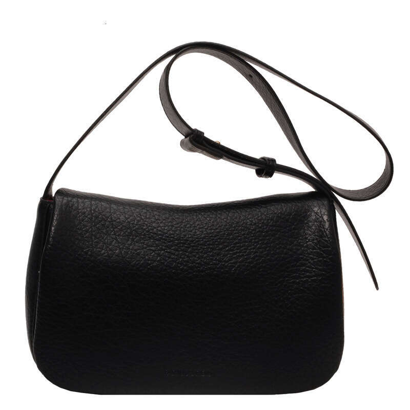 High End Temperament Solid Color PU New Korean Version Trendy And Wide Shoulder Strap Crossbody Bag Fashionable Quality Classic