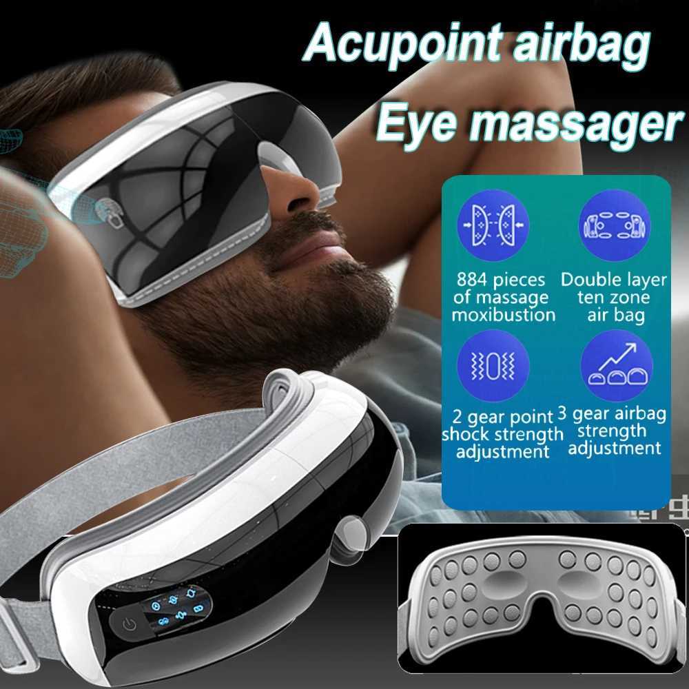 Electric Airbag Eye Massager Airpressure Point Heated Eye Massage Hot Compress Eye Care Glasses Acupoint Tired Dry Eye W241213