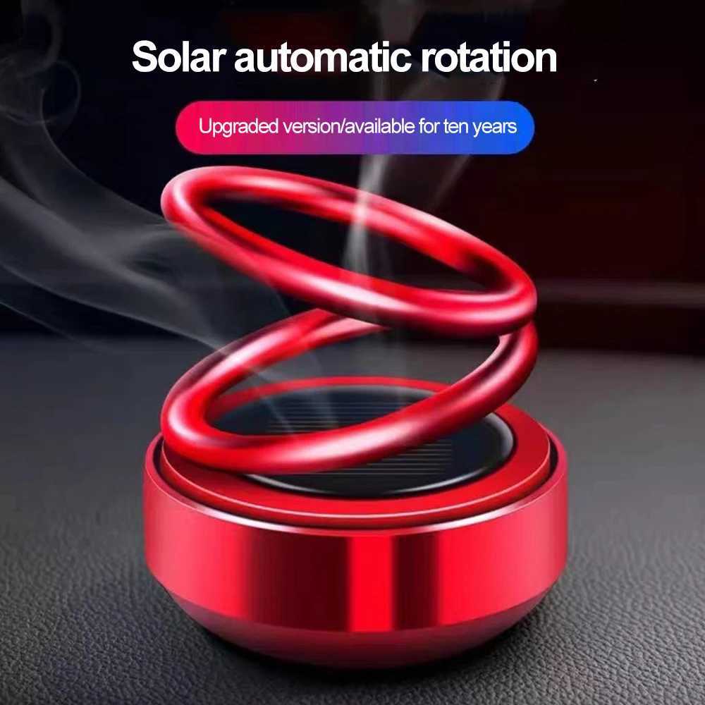 Solar Car Air ener Auto Aroma Light Energy Rotation Interior Fragrance Ornament Aroma Diffuser Dashboard PerfumeXJ241213