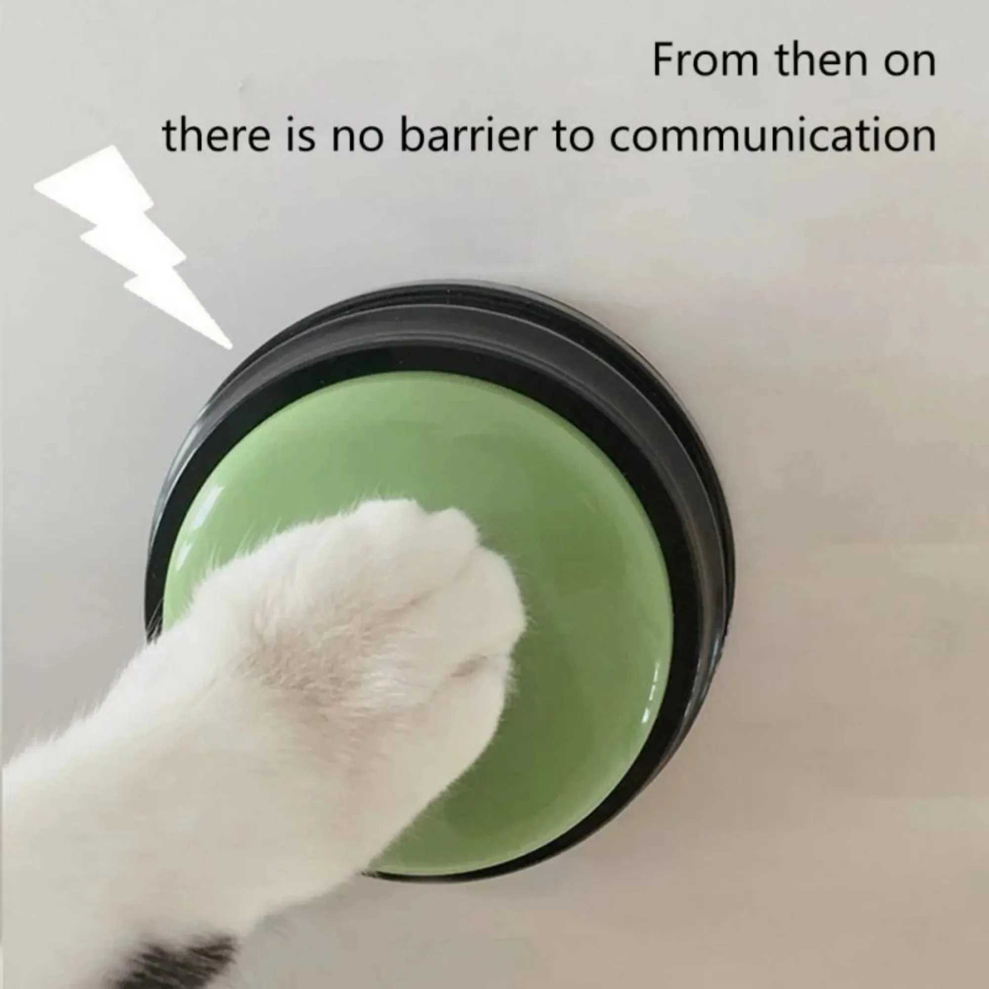 Dog Communication Buttons Voice Recording Button for Pet Training Buzzer 30 Second Record Playback Funny Gift for Talking Pet X2412135
