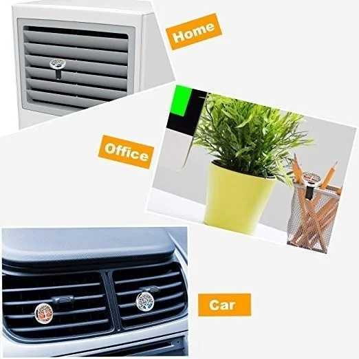 Refillable Car Air ener Smell Perfume Diffuser Clip Auto Vent Essential Oil Stainless Steel Locket Interior AccessoriesXJ241213