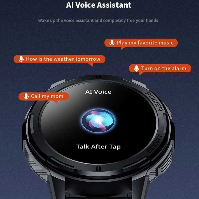 High Quality C25 Mens Smart Watch BT Call Heart Rate Monitor 1.43-inch HD 466 * 466 Screen 100+Sports Voice Assistant O241213
