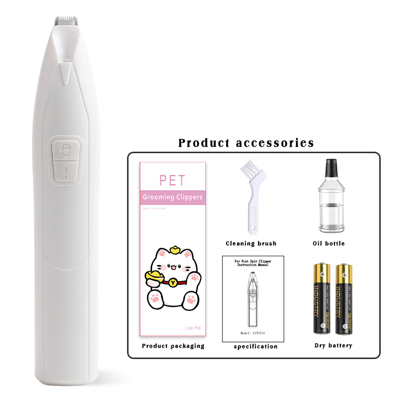 Paw Trimmer for Grooming, Cordless Electric Small Pet Grooming Clippers Hair Trimmer for Dogs Cats, Low Noise for Trimming Pet's
