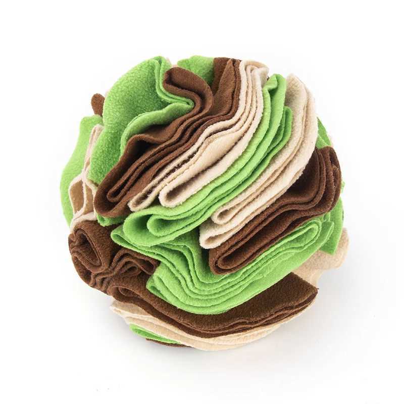 Dog sniffing ball puzzle toy increases intelligence slow glue feeder folds dog nose sniffing toy pet training game intelligent toy X2412131