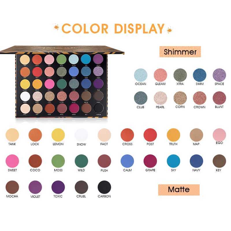 IMAGIC 35 color eye shadow matte flash pigment professional long-life mirror pearl eye makeup cosmetics W241213