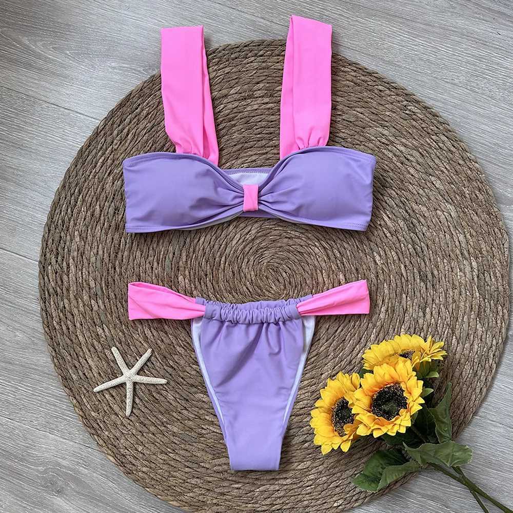 Black Bikini 2024 Sexy Micro Mujer Bikini Set Women Swimsuits Fa Swimwear Brazilian Biquini Swimming Suit Solid BeachwearXJ241212