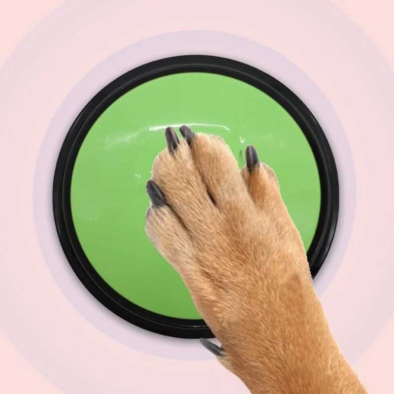 Pet communication button dog barking box training talking toy recording transmitter squeeze box voice. X241213