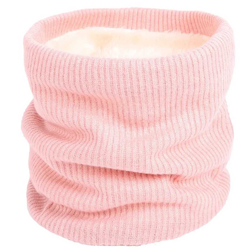 Scarves Wraps Unisex Winter Knitted Scarves for Boys Girls Women Men Warm Kids Thick Elastic Mufflers Children Neck Warmer Cotton Baby Scarf H241213