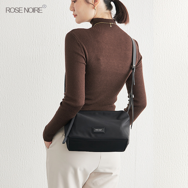 Straight Nylon Casual Handbag, Shoulder Women's Large Capacity, Multi Pocket Bag, Crossbody Bag