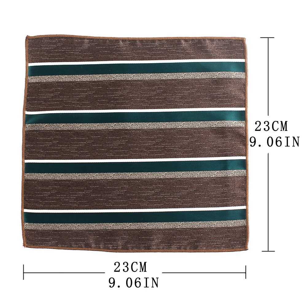Stripe Pocket Square Mens and Womens Set Chest Towel Hanky Wedding Hankies Mens Handle Chief Flower Pocket Towel Gift W241213