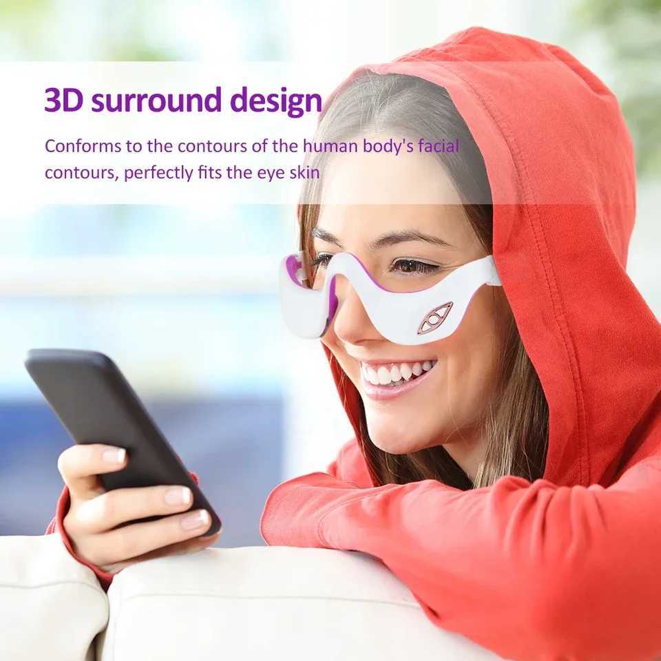 3D Eye Massager Microcurrent Constant Temperature Infrared Eye Relaxer Improves Eye Bags Relieves Eye Fatigue Electric Eye Beauty Equipment W241213