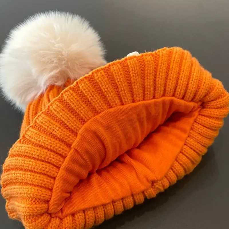 12 Colors Winter Girls Warm Cute Flower Knitted Hats Children Outdoor Beanie Hat with Scarf Kids Cap Headwear Accessories 2-5YXJ241213