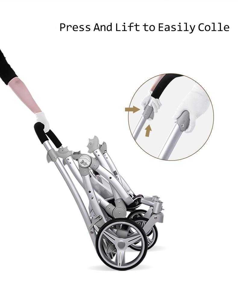 Twin Stroller Portable Folding Can Sit Can Lie Newborn Double Stroller Big Child Front And Rear Seat Dragon Phoenix Fetus Y241213