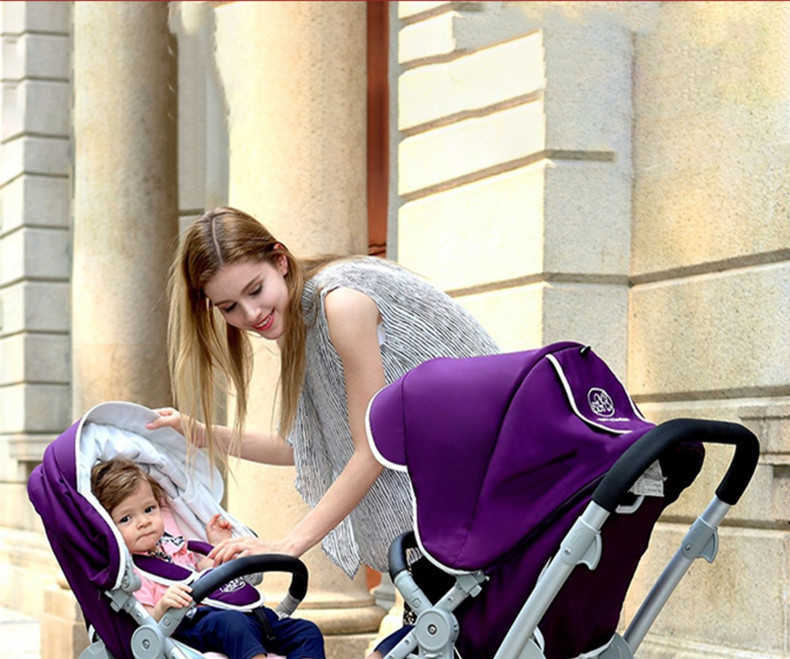 Twin Stroller Portable Folding Can Sit Can Lie Newborn Double Stroller Big Child Front And Rear Seat Dragon Phoenix Fetus Y241213