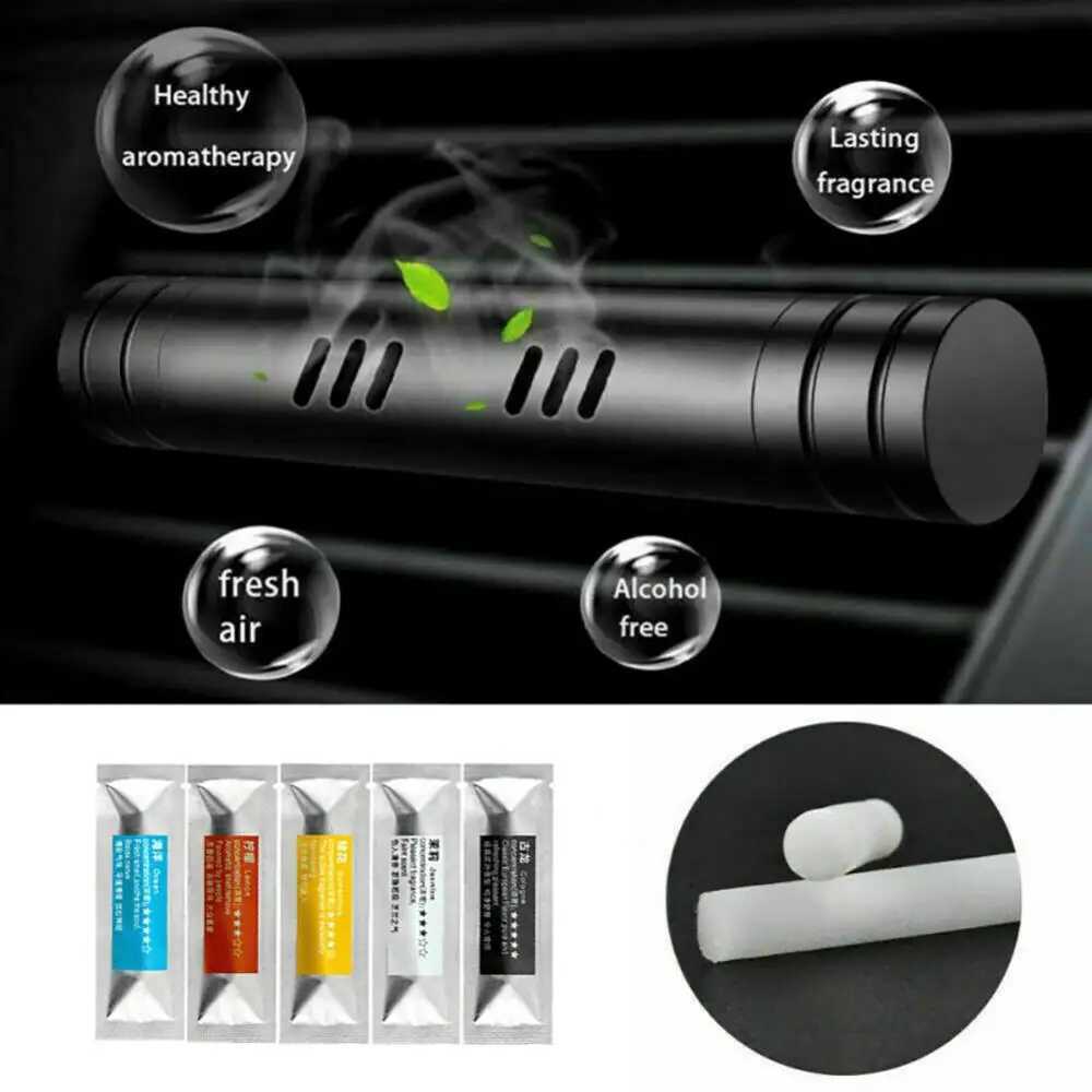 5Pcs Car Air ener Purifier Solid Perfume Diffuser Stick Replacement CoresXJ241213