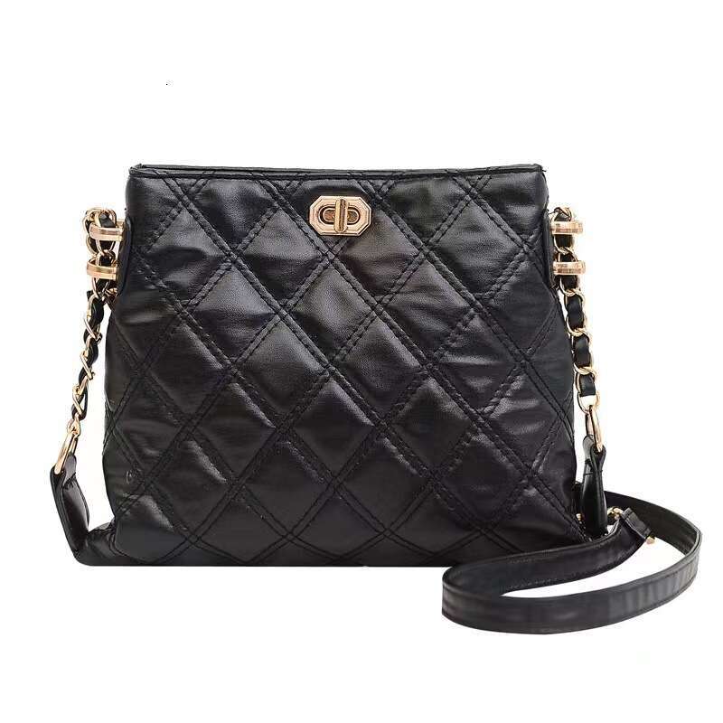 Chain Dia Grid Crossbody New Korean Style Trendy Shoulder Women's Simple And Versatile Mini Phone Bag, Fashionable Quality, Classic