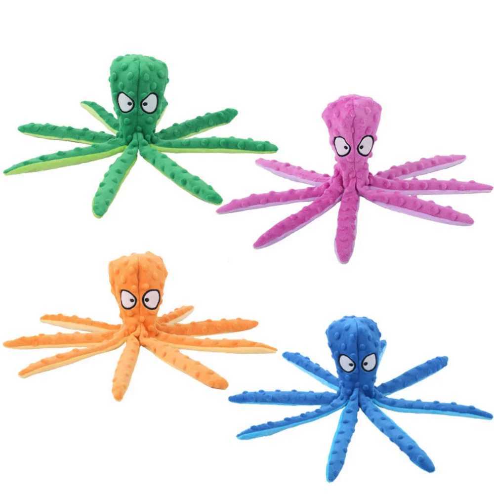 Pet plush toys cat sounds octopus shells puzzle toys bite resistant interactive pet dogs teeth cleaning chewing toys pet supplies X241213