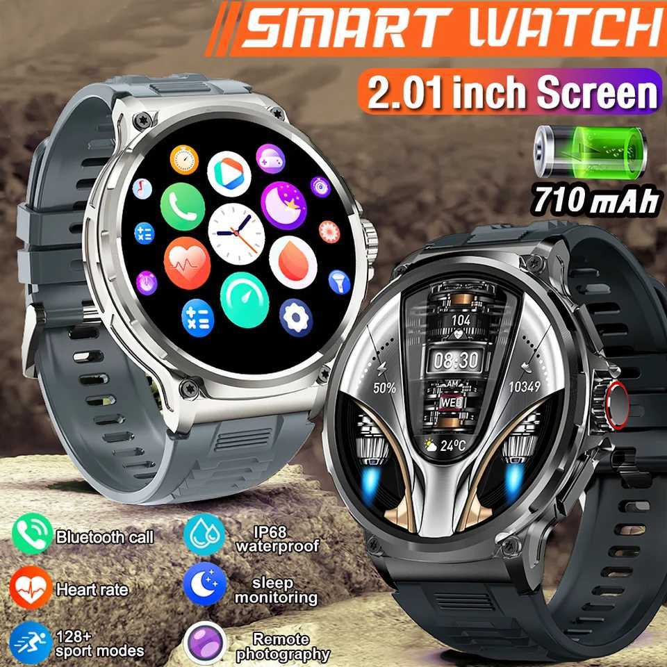 For Men Smart Watch 1.85-Inch HD Screen 710mAh Large Battery Sport Health Monitor BT Call Smartwatch New For Android IOS T241213