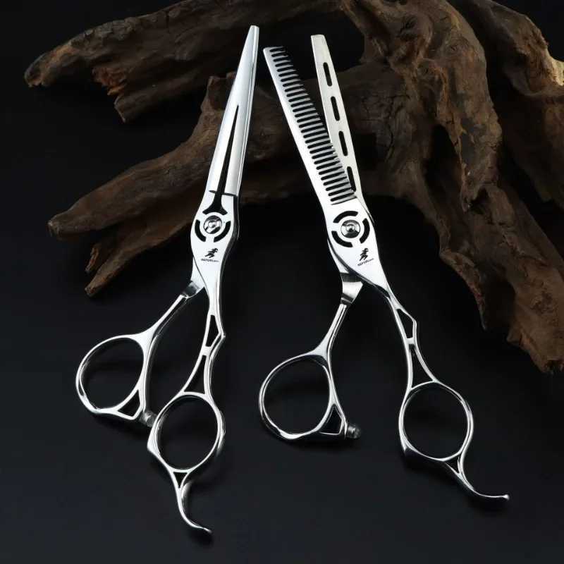 New Arrival 6 Inch Professional Hairdressing Scissors Barbershop Hair Cutting Shears Barber Thinning Japan Hair Scissors Z241213