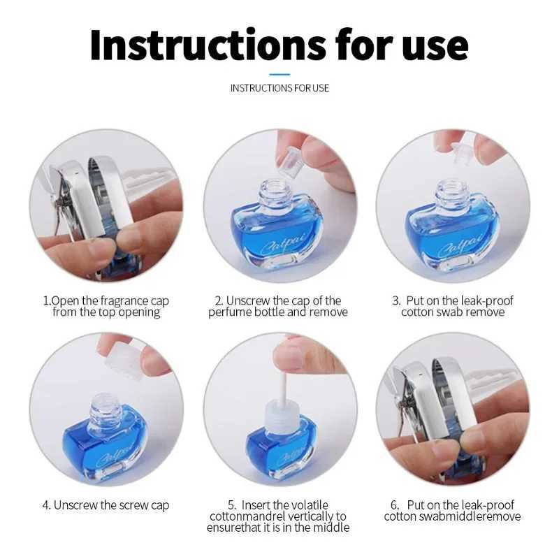 Solar Powered Car Air ener Heliter Propeller Scent Supplies Car Decoration Accessories Flavored Perfume DiffuserXJ241213