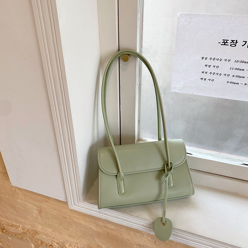 French Chic Shoulder Bag for Women: PU Leather Baguette hot Underarm Bag, 2024 Summer Style