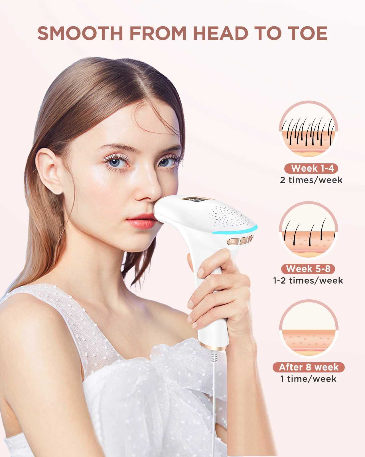 3-in-1 Laser Epilator Painless IPL Hair Removal for Women Bikini Legs s Laser Hair Remover 999900 Flash Permanent DepilatoXJ241213