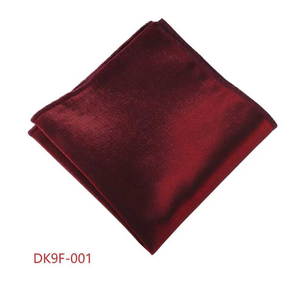 24cm Formal Mens Pocket Square Cotton Linen Solid Wine White Handkerchief Scarf Suit Dress Chest Towel Tuxedo Tie Accessories W241213