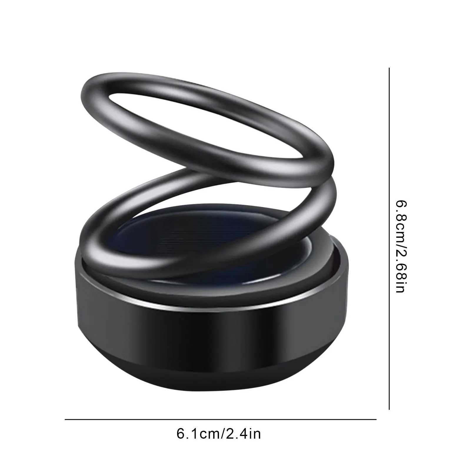 Car Aroma Auto Solar Energy Rotating Air er Double Ring Interior Decoration Accessories Diffuser For Car And HomeXJ241213