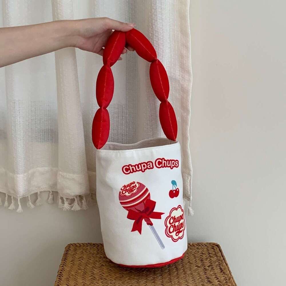 Treasure Bead New Canvas Small Design, Handbag, Underarm Women's Bucket Bag, Student Bag
