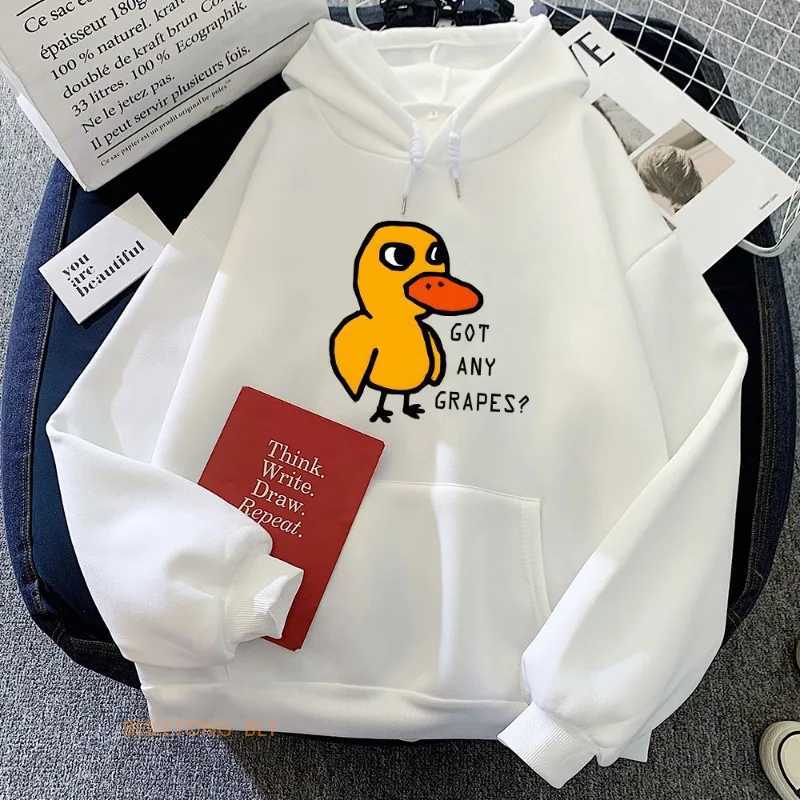 Duck Song Any Grape Hoodie Kawaii Girls Winter Sweatshirt Long Sleeve Mens Hoodie Zipper Casual Fashion Hoodie W241213