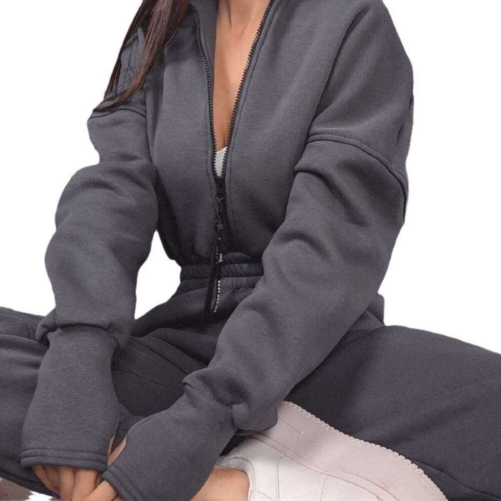 Sports Leisure Women's Hooded Jumpsuit, Trendy Clothing, Fashionable And Casual Temperament