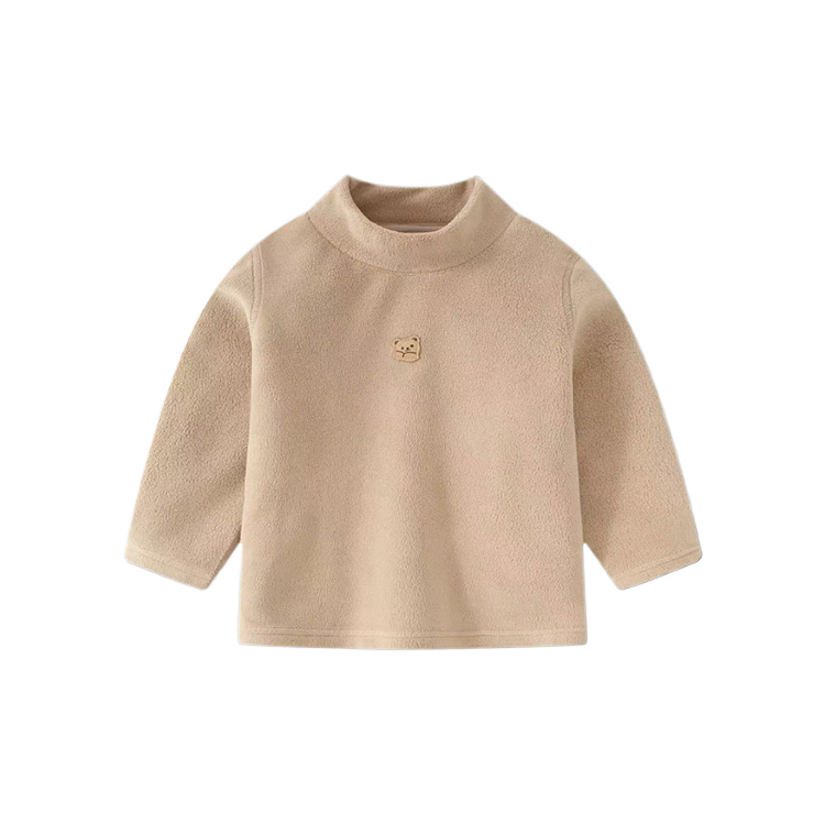 Unisex Thermal Sweater for Kids Thick Fleece Inside for Fall and Winter Comfort