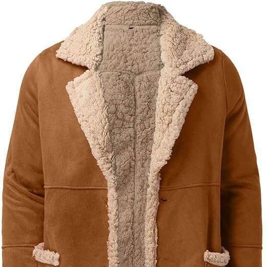 Large Size Leather Fashion Brand Winter New Style Fashionable Men's Fur Integrated With Plush Thick Jacket For Men