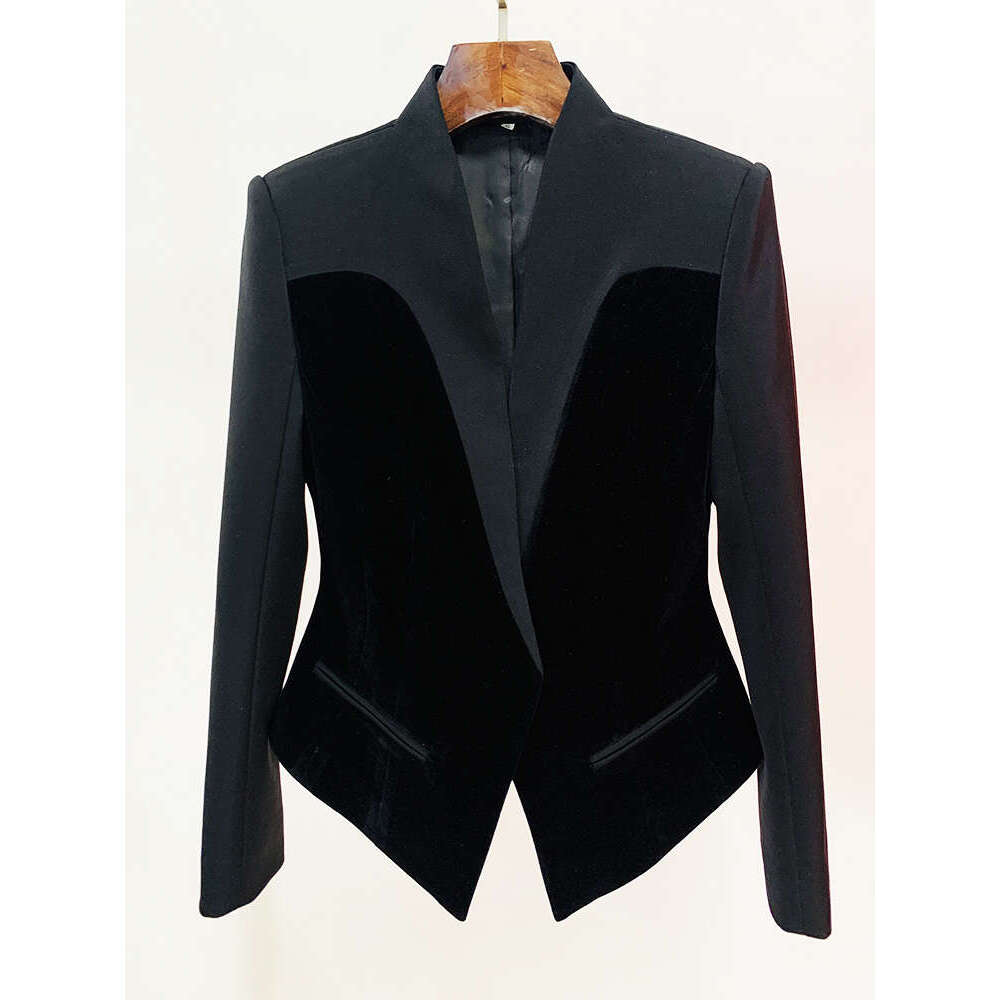 Ladies' Suit HIGH QUALITY Newest Designer Jacket Women's Slim Fitting Patchwork Suit Jacket