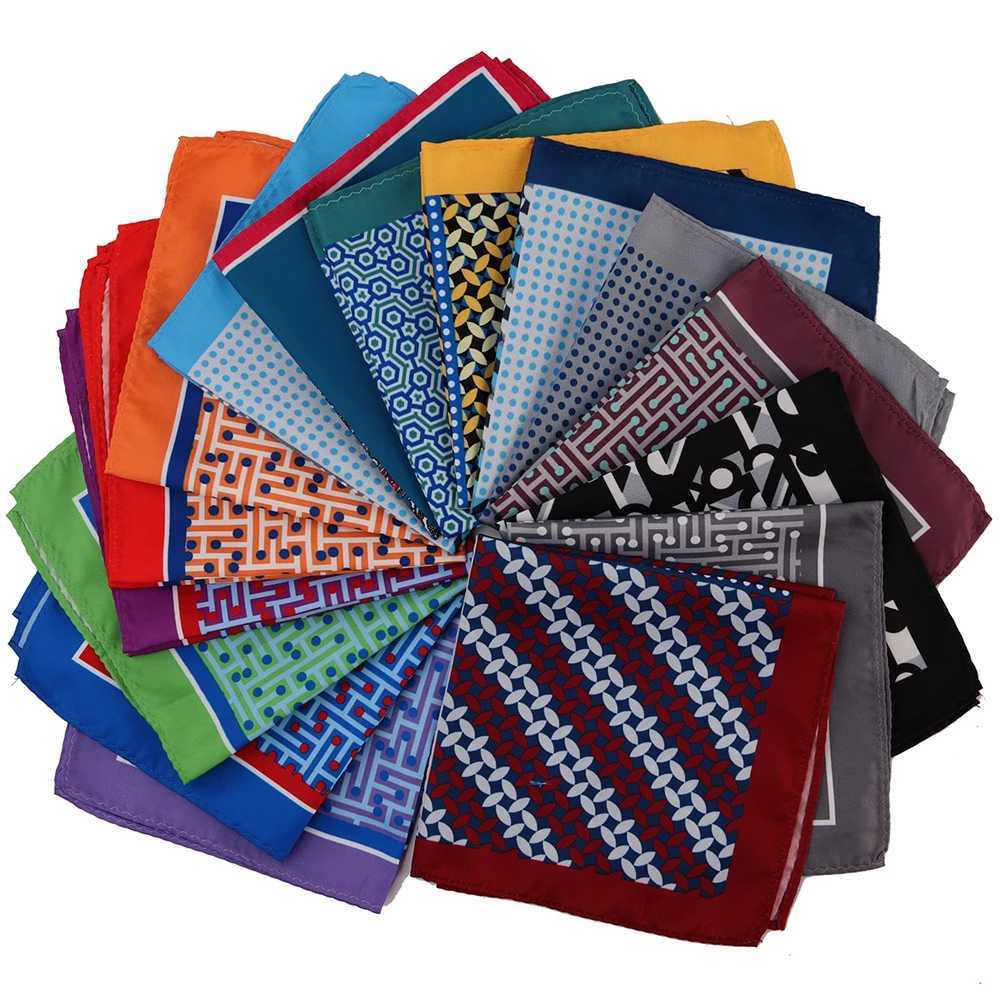 Tailor Smiths new collection arrives at Pocket Square 30x30cm handheld headscarf mens Hanki floral paisley chest towel fashion mens accessories W24121