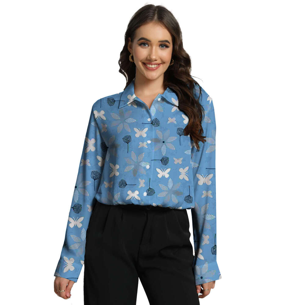 3D Digital Printed Women's Long Sleeved Shirt, New Hot Selg Ral Top, Gorgeous Trendy Clothing, Fashionable And Casual Temperament