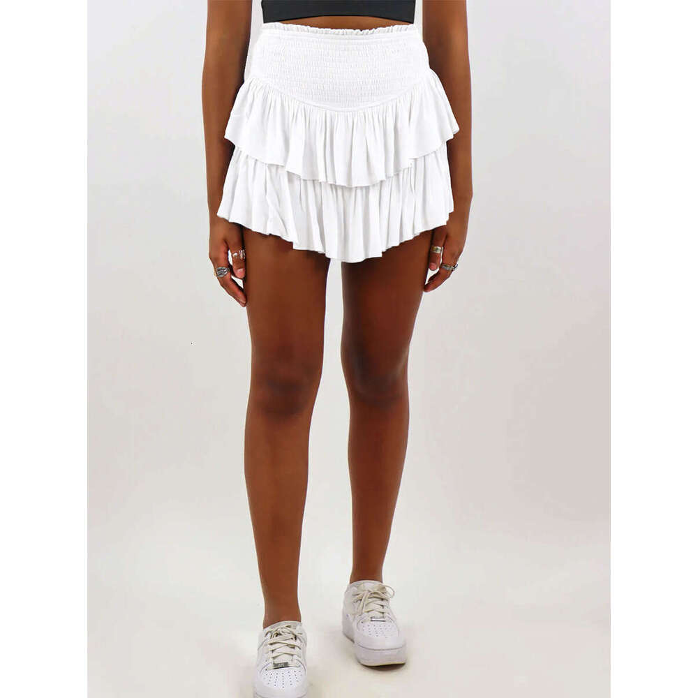 New European And American Women's Clothing With Irregular Ruffle Edges, Fluffy Pleated Short Half Skirt, Fashionable Quality, Classic