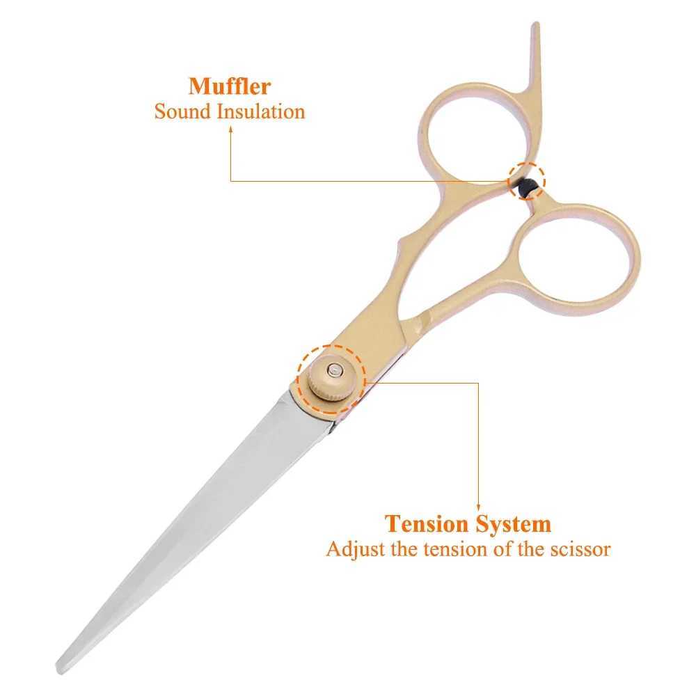 New Arrival Professional Hair Scissors 6.0 Cutting Shears Barber Salon Household Hair Cutting Scissors Stainless Steel Hair Shears A0189A Z241213