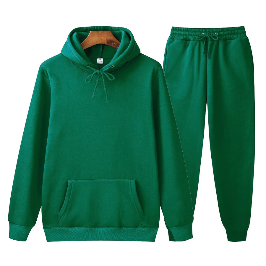 Fashion 2024 Mens and Womens HoodiesPants Jogging Pants Set Winter Sportswear Zipper 241211