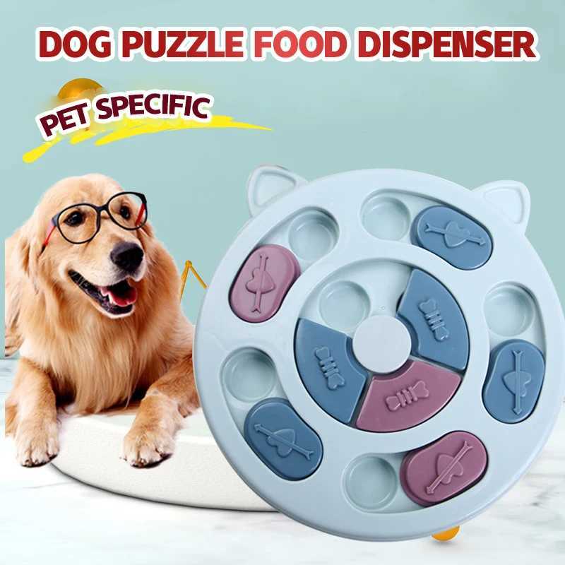 Pet toys cats and dogs relieve boredom feeding board slow food bowl interactive brain training feeding equipment hidden X241213